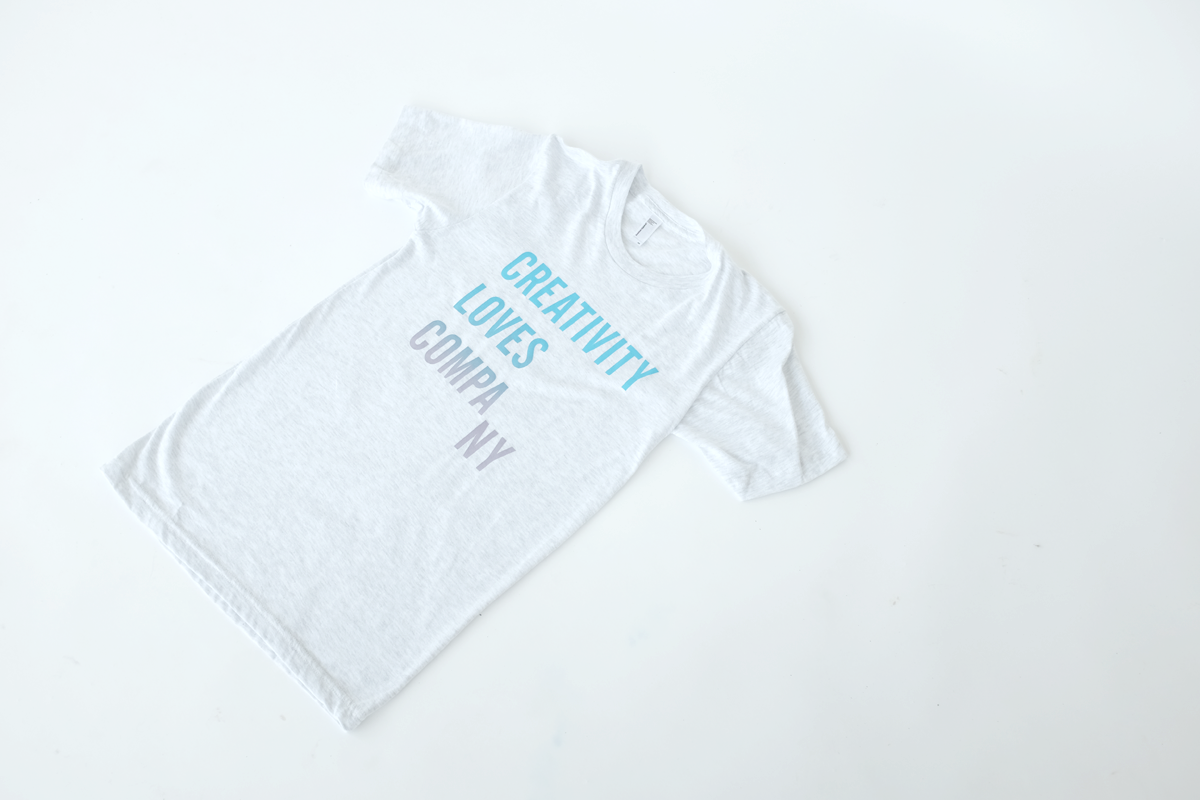 Creativity Loves Company T-Shirt - Blue Gradient